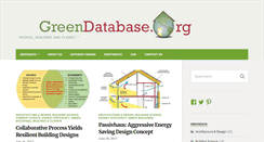 Desktop Screenshot of greendatabase.org
